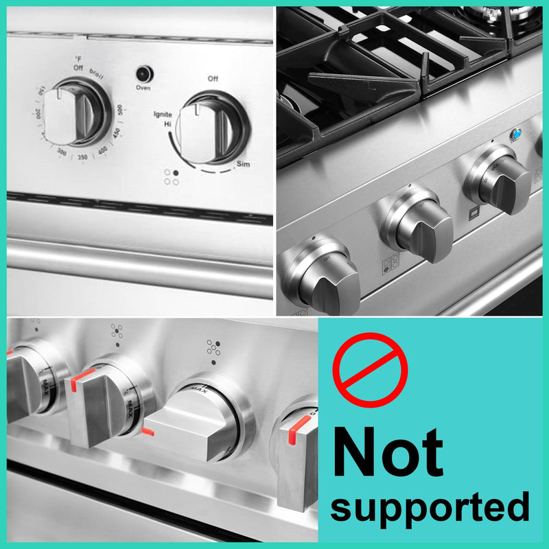 [Australia] - Stove Knob Safety Covers for Child Baby Proofing Kitchen Universal Size Gas Knob Covers Clear View Childproof Oven Knob Covers for Kids and Pets (5packs +1locks) Black 