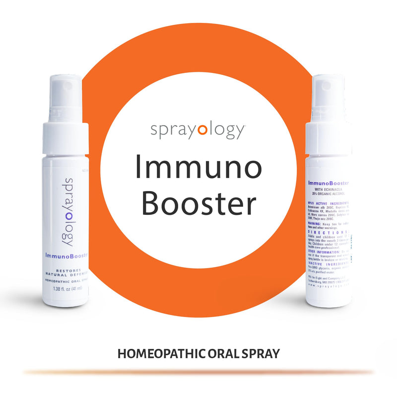 ImmunoBooster | Homeopathic Oral & Throat Spray for Immunity Support | Natural Immunity Booster | Echinacea, Sulphur Iodine & More | Gluten-Free & Lactose-Free | 30 Day Supply (1.38 fl oz)