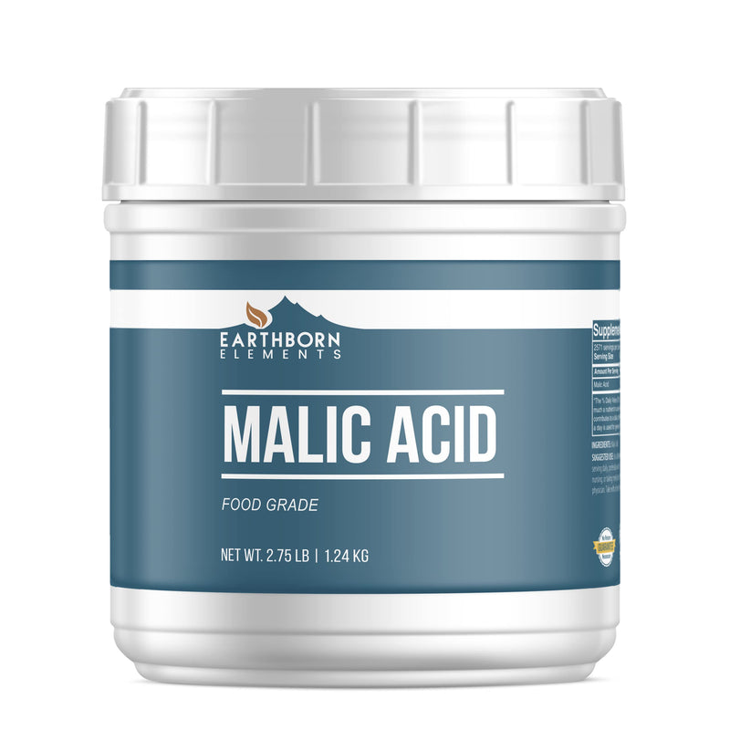 Earthborn Elements Vitamin C Powder and Malic Acid Bundle, Various Sizes, Cooking & Baking, Food Grade