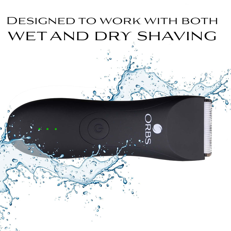 [Australia] - Orbs™ Electric Trimmer for Men, Premium Ball Trimmer/Shaver for Men, Waterproof Groin and Body Shaver Groomer, Replaceable Ceramic Blade Heads,100 Min Battery Life 
