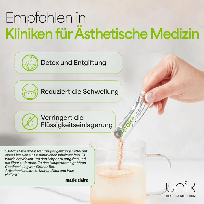 [Australia] - Green Helpers Detoxification Powder - Colon Treatment Liver Detoxification Test Winner with Milk Thistle + Cactinéa® + Artichoke + Green Tea + Ginger + Grape Seed - 20 Sticks Mango-Peach Flavor | Unik 