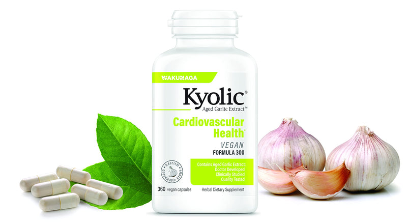 [Australia] - Kyolic Aged Garlic Extract Formula 300 Cardiovascular Health, Vegan, 360 Capsules 