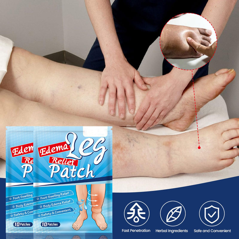 [Australia] - 50pcs Leg Edema Relief Patch Safe Herbal Extract Foot Leg Swelling Relief Patch Healthcare Leg Swelling and Foot Care 