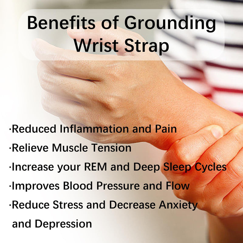 [Australia] - Grounding Wrist Strap, Grounding Therapy Wristband for Pain Relief, Inflammation and Numbness, Grounding Products for Earth Connected 
