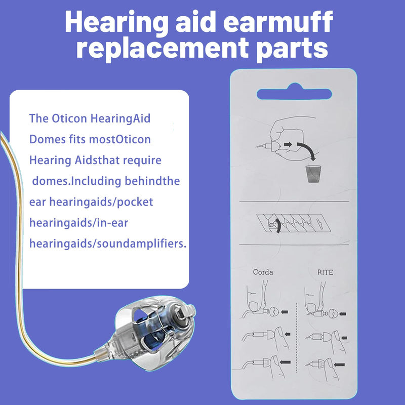 20pcs Hearing Aid Accessories, 6mm/0.23Inch Hearing Aid Domes, Dual Ventilation Soft Silicone Ear Tips, Hearing Aid Accessories for Minifit