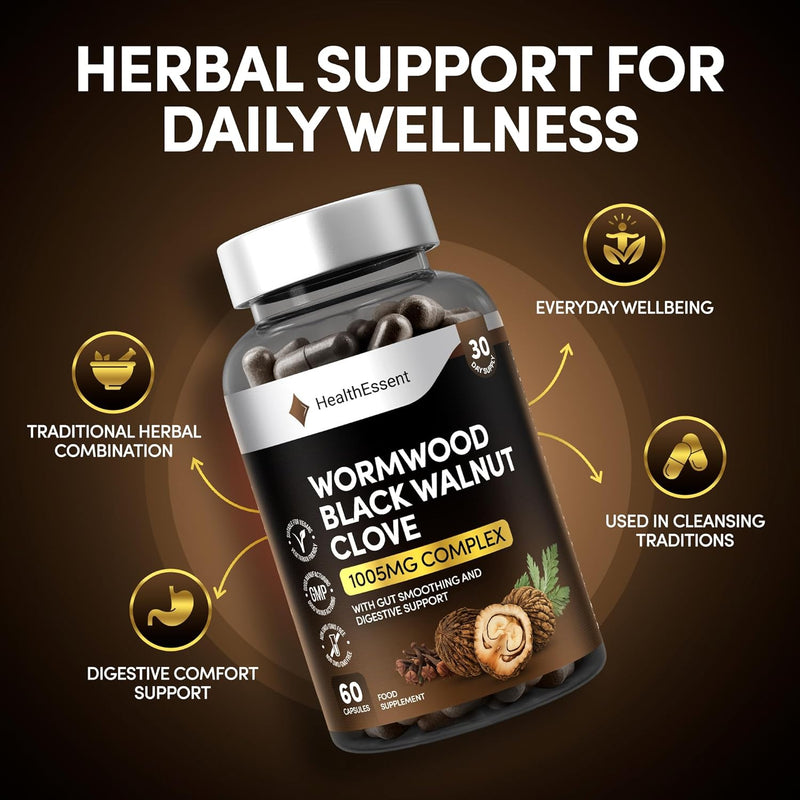 [Australia] - Wormwood, Black Walnut, Clove & Astragalus - ParaGone for Cleanse, Detox, Intestinal & Gut Flora Support - 12 in 1 Complex for Men & Women - Non-GMO, Vegan - Made in USA - 60 Capsules for 2 Months 