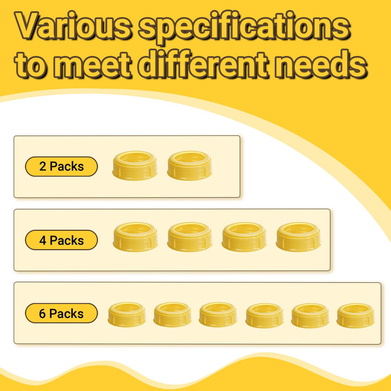 [Australia] - 2PCS Replacement Collar Rings for Medela Bottles 5oz & 8oz,Bottle Caps Compatible with Plastic & Glass Bottles | Mess Free No Leak or Spill, BPA FreeÔºàNo BottleÔºâ 