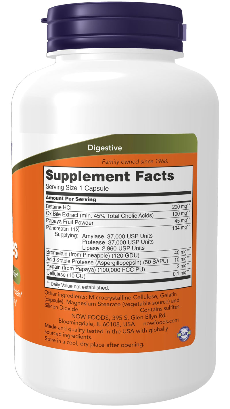 NOW Supplements, CoQ10 (Coenzyme Q10) 200 mg, Cardiovascular Health*, 60 Veg Capsules & Supplements, Super Enzymes, Formulated with Bromelain, Ox Bile, Pancreatin and Papain,180 Capsules