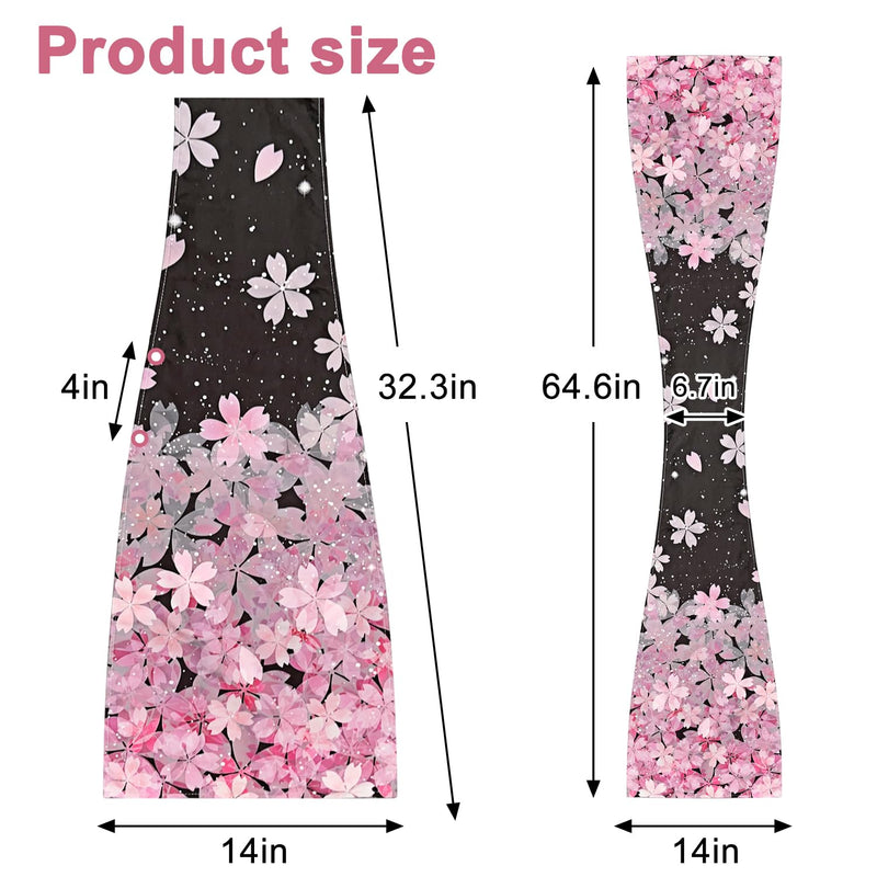[Australia] - 2 Pack Adult Bib Dining Scarf for Women Microsuede Washable Reusable Food Clothing Protectors Dining Mouth Towel Scarf Sakura 