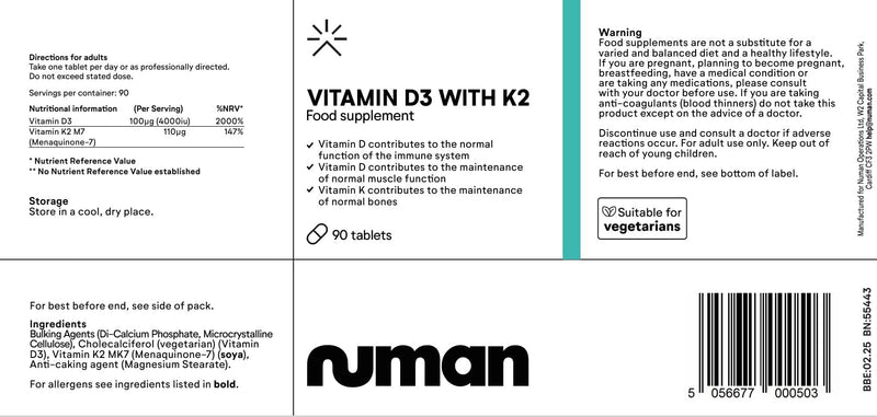 Numan Men’s Supplement Bundle | Vitamin D3 4000 IU & K2 + Testosterone Support with Zinc, Selenium & Vitamin D | Daily Nutritional Support for Men | 90 + 60 Capsules