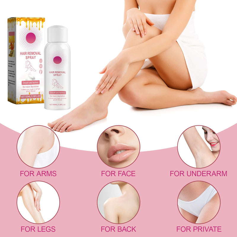 [Australia] - Landrain 3 pieces hair removal foam, beeswax hair removal spray 