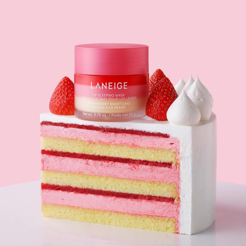[Australia] - LANEIGE Lip Sleeping Mask: Nourish, Hydrate, Vitamin C, Murumuru & Shea Butter, Antioxidants, Flaky, Dry Lips Strawberry Shortcake 