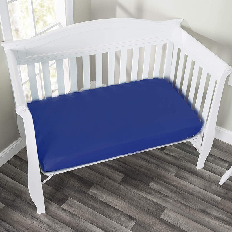 [Australia] - Everyday Kids 2 Pack Fitted Boys Crib Sheet, 100% Soft Breathable Microfiber Baby Sheet, Fits Standard Size Crib Mattress 28in x 52in, Nursery Sheet - Rescue/Blue 2 Pack - Rescue/Blue 