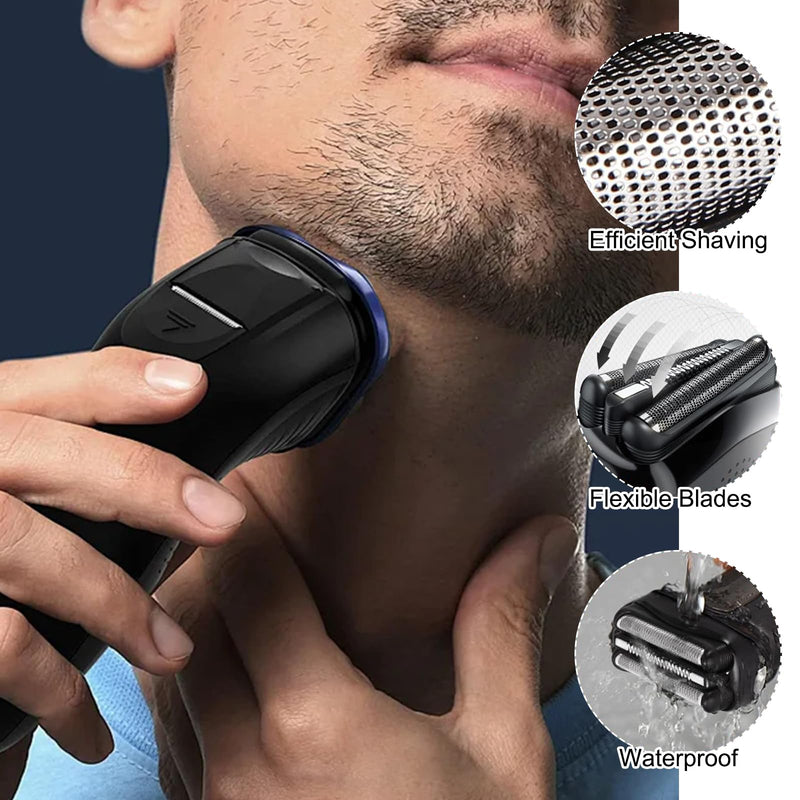 [Australia] - 21B shaving head compatible with Braun Series 3, electric shaver replacement shaving part compatible Braun S3, replacement head for razors for razors 21B comes with cleaning brush and cleaning cloth 