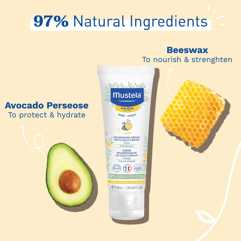 [Australia] - Mustela Bébé Dry Skin Nourishing Cream Cold Cream, 40 ml 