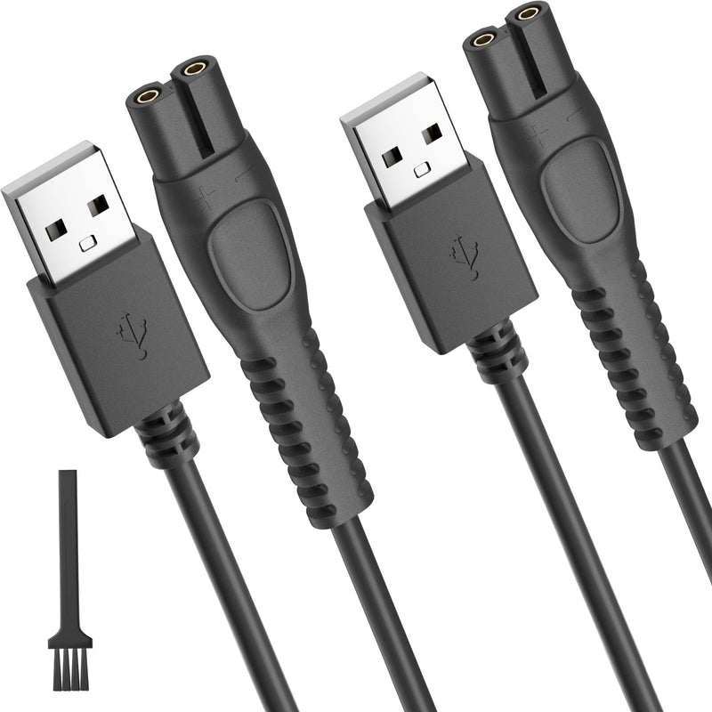 [Australia] - Pack of 2 5V QP2724 charging cable for Philips Norelco shaver One Blade 360 QP2834 QP4530 QP4631 MG7910 MG5910 MG9510 MG9520 X3001 charger cable (NO power supply) 