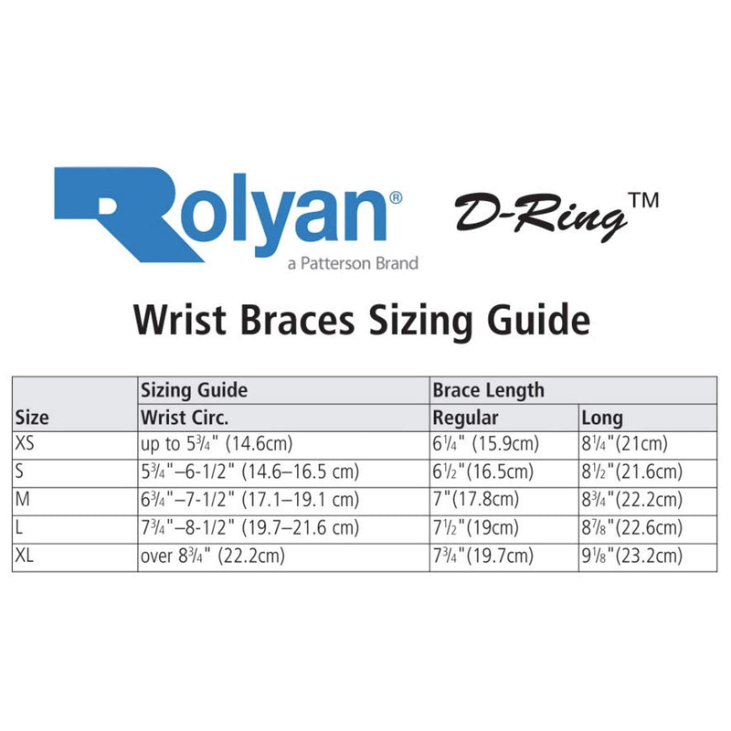 Rolyan D-Ring Wrist Brace with MCP Support, Right, Extra-Large, Immobilization Recovery Aid for Wrist Joints and Muscles, Restricts Movement in The Wrist and Promotes Range of Motion in Fingers X-Large