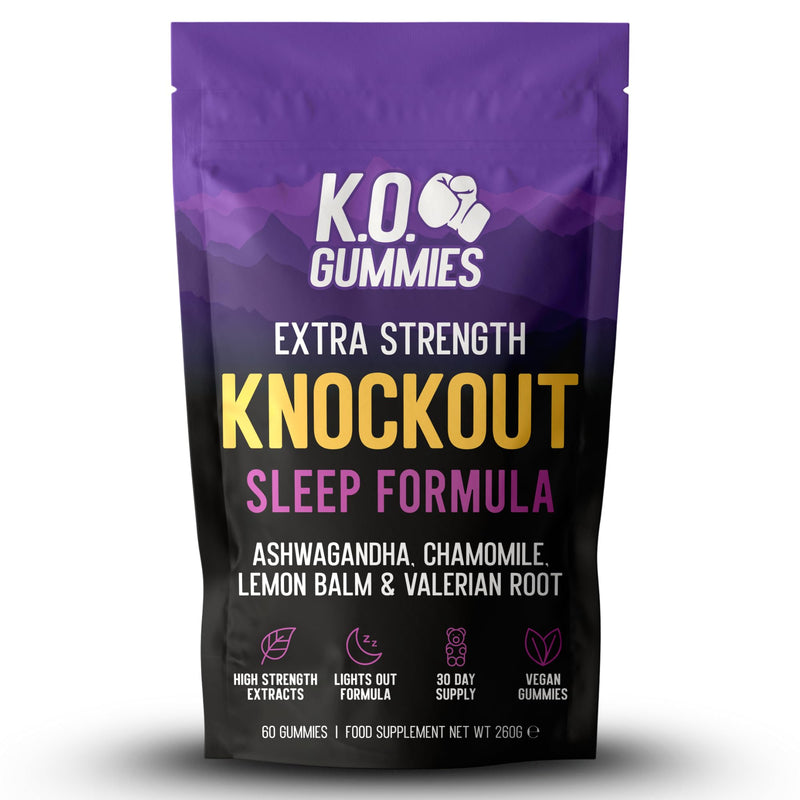 Sleep Gummies for Adults - Valerian Root 500mg, Ashwagandha, Lemon Balm & Chamomile - Natural Sleep aid - Vegan Friendly - 30 Day Supply