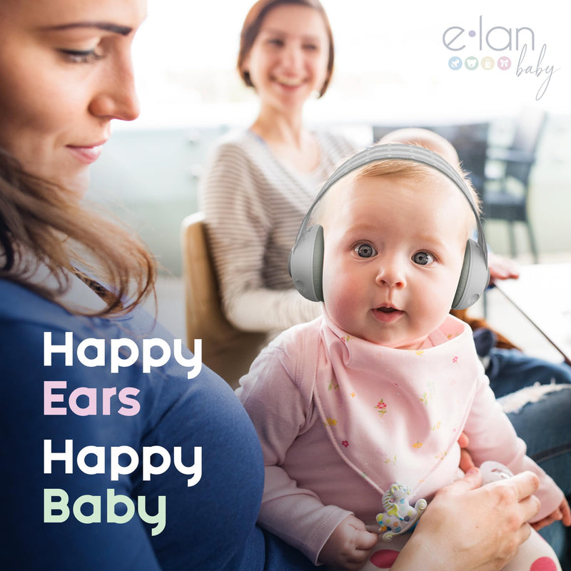 [Australia] - 2-in-1 Baby Ear Muffs Noise Protection - Baby Headphones for Noise & Plane Travel - 2 Headbands - Toddler Ear Protection for Infant & Toddler Travel Essential, Age 1-36 Months 