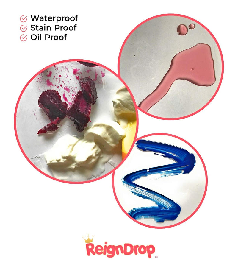 [Australia] - XL Baby Splat Mat for Under Highchair, Kids Room, Art Floor Cover, Food Spills. Easy to Clean, Child Safe. Ideal Under Pet Dish, Litter Box (Clear Square) Plastic Square 