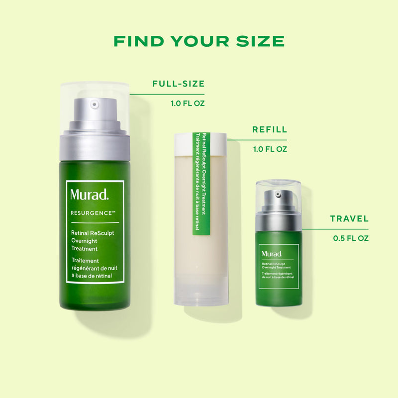 Murad Retinal ReSculpt Overnight Treatment - Encapsulated Retinal | Anti-aging face serum with Encapsulated Retinal delivers potent Vitamin A deeper into skin to visibly firm and lift 0.5 Fl Oz (Pack of 1)