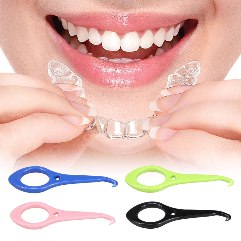 Clear aligner removal tool-invisible removable braces, invisible aligner remover-aligner remover-fixer remover (40pcs) Deep blue+pink+black+green