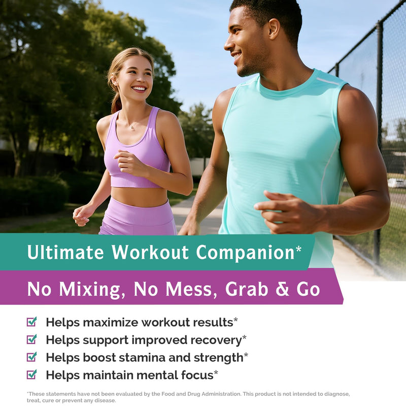 Innate Vitality BCAA Capsules, for Men & Women, 2:1:1 Branched Chain Amino Acids, L-Leucine, L-Isoleucine, L-Valine, No Mixing, No Mess, Energy, Recovery, Focus, On-the-Go, Non-GMO, 60 Count