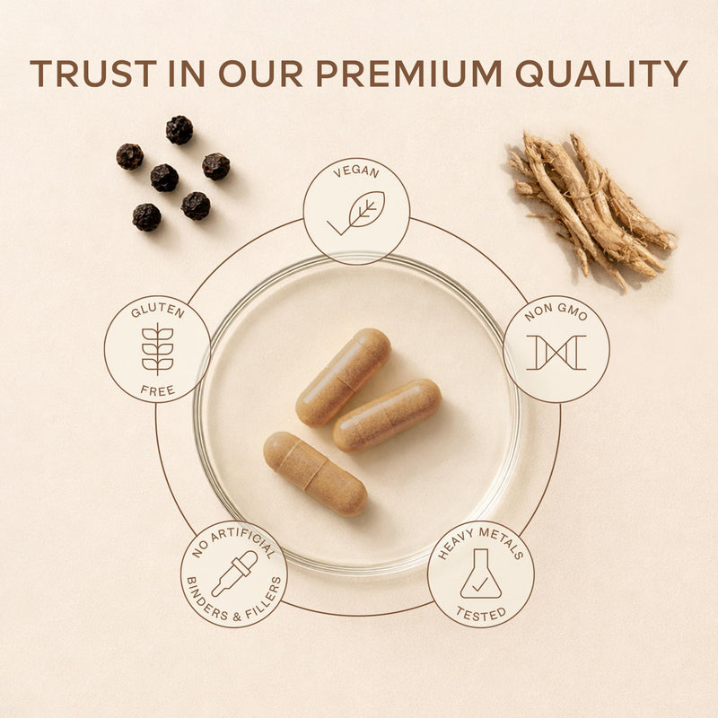 Ashwagandha KSM 66 -1000mg (Highly Concentrated 10:1 Extract Ratio Equivalent to 10,000mg per Serving)of which 5% Withanolides-with Vitamin B6, B1, Zinc, Magnesium & Manganese-120 Ashwagandha Capsules