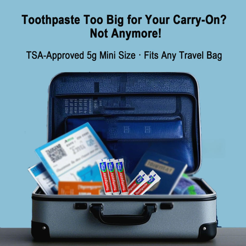 100Tubes Travel Size Toothpaste to Freshen Breath, Mini Toothpaste Bulk for Homeless Shelters, Short Business Trips, Hotel Rental Guests, Charity Church Donation, Camping Small Packs 17.64 Ounce (Pack of 1)
