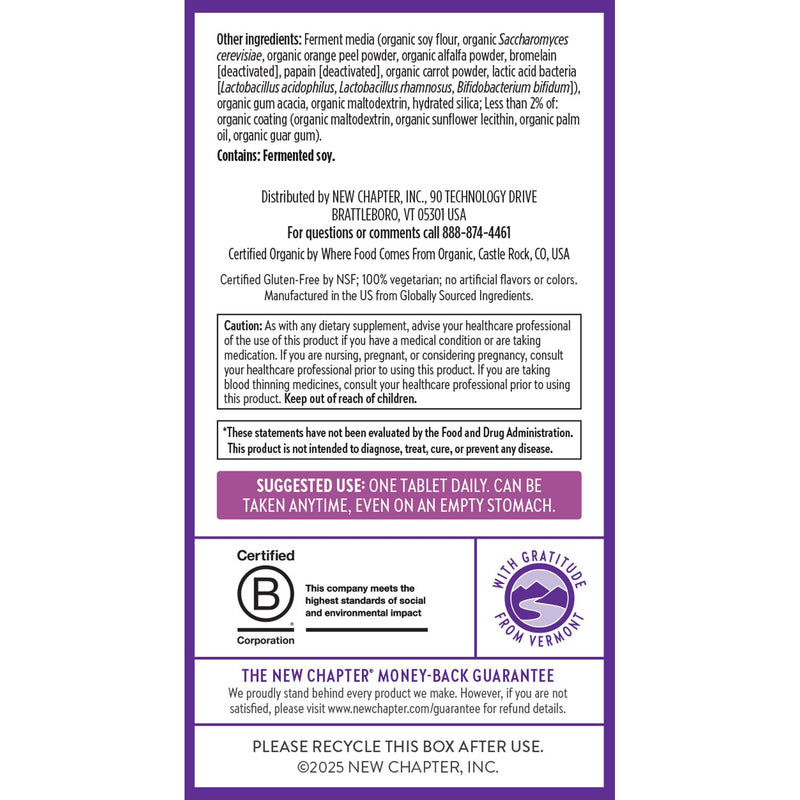 New Chapter Every Woman’s One Daily 40+ - Multivitamin for Women - Supports Immune, Bone, Hormone & Cellular Energy Health* - Non-GMO, Gluten Free, Dairy Free, Vegetarian & Kosher - 96 Tablets 96 Count (Pack of 1)