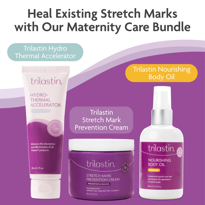 [Australia] - TriLASTIN Hydro-Thermal Accelerator - Moisturizer (3oz / 88ml) | Vitamin-Infused Skin Serum | Pregnancy and Postpartum Skin Care for Stretch Mark Prevention | Hypoallergenic and Paraben-Free Formula Hydro Thermal Accelerator (1 Pack) 