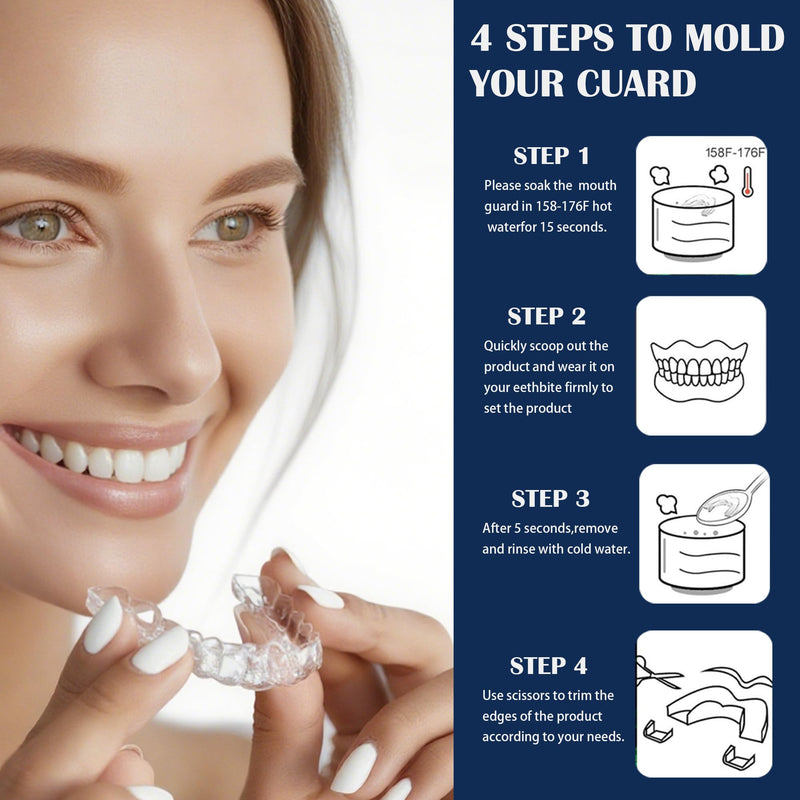 Mouth Guard for Sleeping, Night Guards for Teeth Grinding, Mouthguards for Sleeping, Snoring Night Mouth Guard for Grinding Teeth, Dental Guards for Anti Grinding Teeth(2 Sizes/2 Pairs)