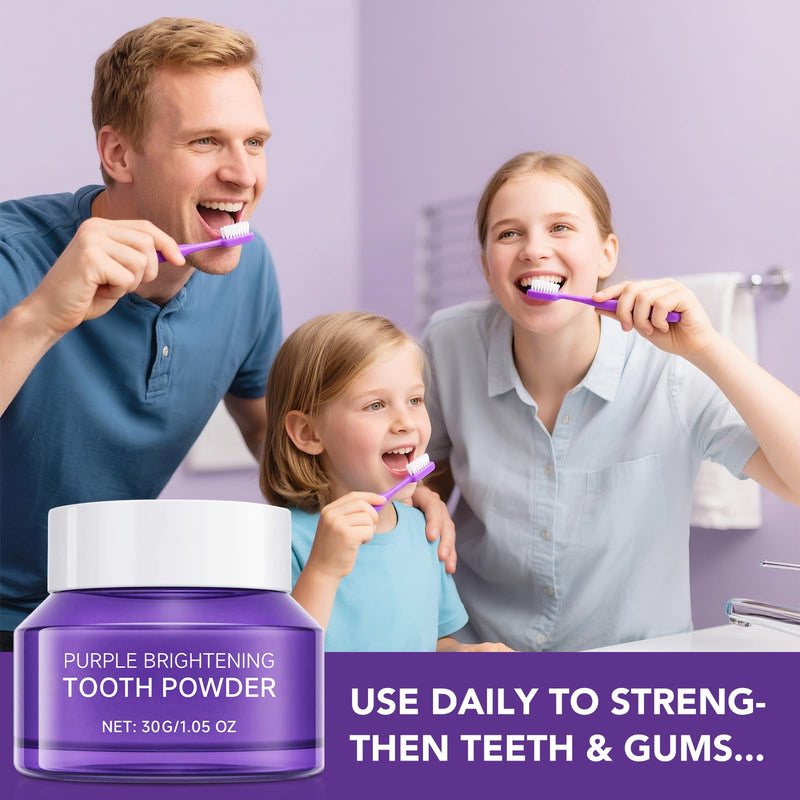 [Australia] - Teeth Whitening Powder - Toothpaste Whitening Booster Powder, No Sensitivity, Removes Stains for Coffee, Tea, Food, Wine, and Tobacco Stains 