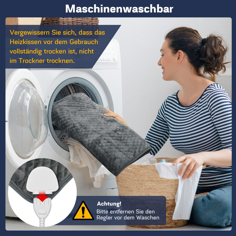 [Australia] - MILFECH 84 x 44 cm heating pad with automatic switch-off, electric heat pad, fast heating technology with 6 temperature levels and 4 timing settings, large safe heat pads for back, neck, shoulder 