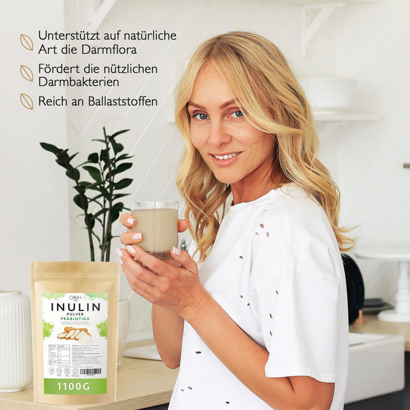 [Australia] - Inulin powder prebiotics fiber 1100g (1.1kg) cultivation in Europe chicory root vegan 