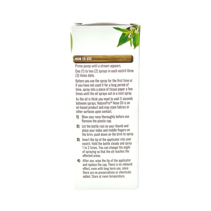 [Australia] - Sesame Oil Nasal Spray N Natural Nasal moisturizer Made from 100% Natural Source Sesame Oil moisturizes and Lubricates severely Dry Nasal Passages | 0.75 fl 