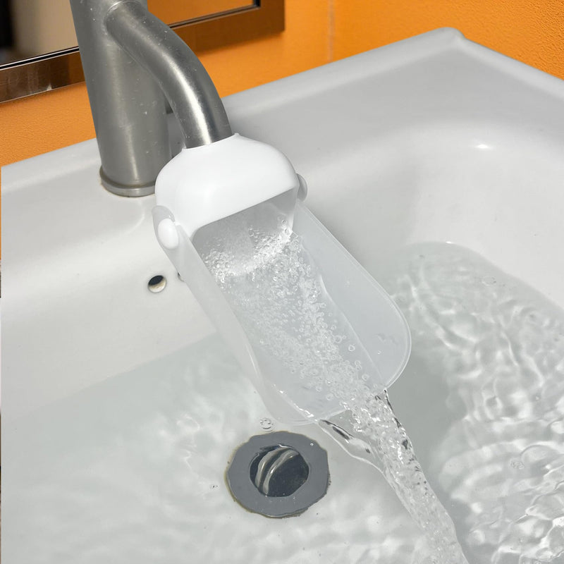 [Australia] - KOMIDK Faucet Extender for Bathroom Sink Faucet Extender for Toddlers Bathroom Sink Kitchen Bathtub (White) white 