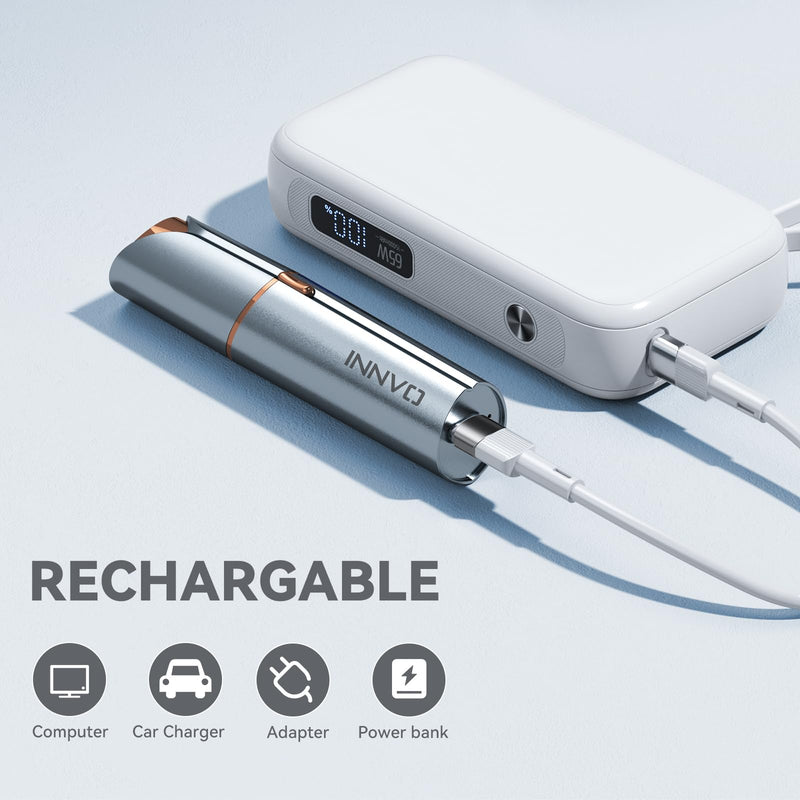 Facial Hair Remover for Women Ladies Upper Lip Hair Removal Electric Face Shaver with Rechargeable Battery Brush (Blue) Blue