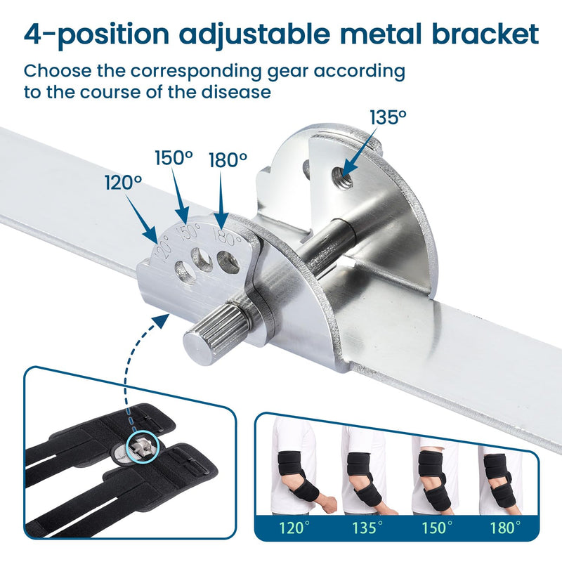 [Australia] - Cubital Tunnel Syndrome Elbow Brace Splint For Ulnar Nerve Entrapment Black L 