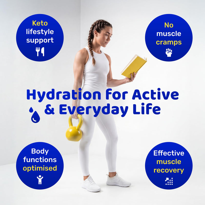 Ultra Lyte Keto Powder – Fresh Lemon & Lime Electrolyte Mix – 0 Carbs, 30 Servings – Potassium, Magnesium, Sodium – Sugar-Free, Fasting & Keto Electrolytes