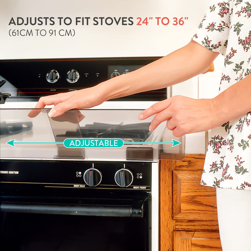 [Australia] - Prince Lionheart Stove Guard for Child Safety Premium Adhesive Stove Guard that Protects from Burns Adjustable Stove Guard 