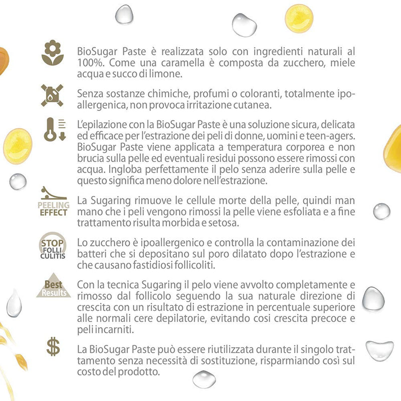 [Australia] - Skin System Organic Sugar Paste for Sugaring Medium, Giallo, 550 g 550 g (Pack of 1) 