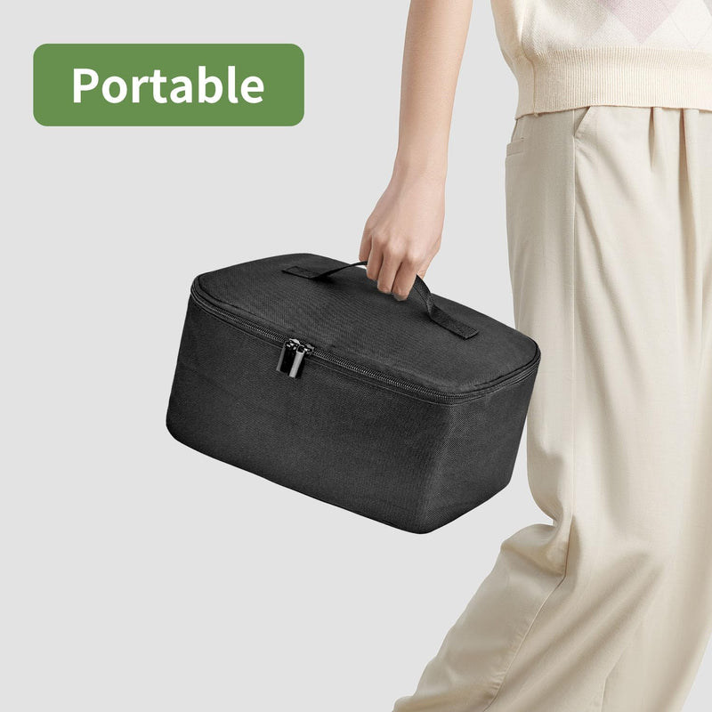 [Australia] - Boczif Waxing Kit Carry Bag, Wax Warmer Organizer Bag for Hair Removal Storage Bag, Wax Tool Bag Portable Travel Bags for Hotel Makeup Brush Waxing Kit Bag-black 