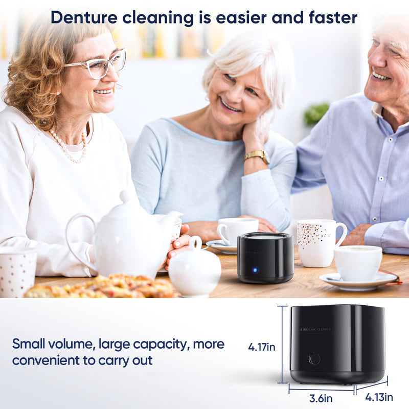 [Australia] - Cleaner, 42kHz Retainer Cleaner Machine, Cleaner for Dentures for all Dental, Aligner, Braces, Mouth, Toothbrush Head, Jewelry 