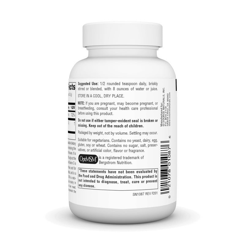 [Australia] - Source Naturals MSM (Methylsulfonylmethane) with Vitamin C - Powder, 4 Ounce 4 Ounce (Pack of 1) 