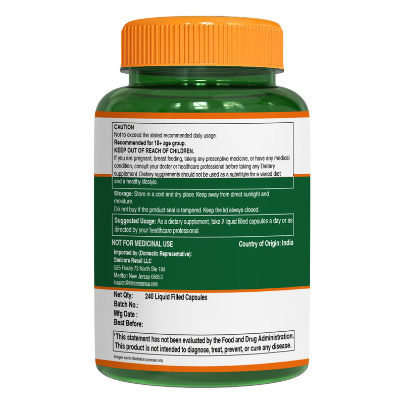 Pure Nutrition Vitamin E with Wheatgerm Oil, 1020mg |240 Caps | Natural Source of Vitamin E | Hair and Skin Supplement | Non GMO 240 Count (Pack of 1)