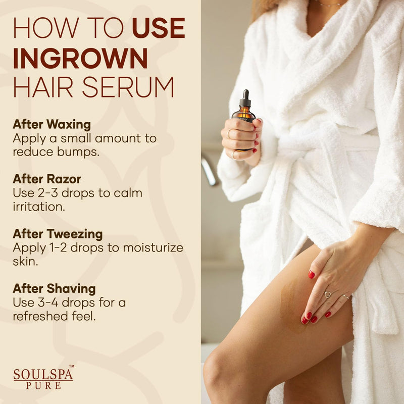 [Australia] - Ingrown Hair Serum - Powerful Razor Bump Solution for Bikini Area, Face & Brazilian Wax - Ingrown Hair Oil that Soothes, Exfoliates & Nourishes - 2 fl oz 