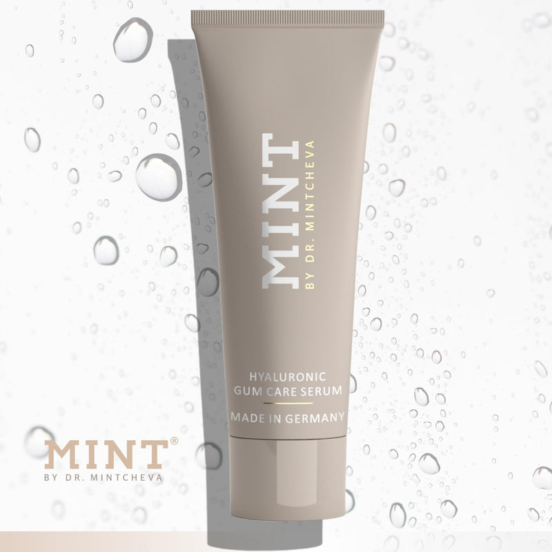 [Australia] - Mint Hyaluron Gum serum 75ml - Restorative Care for Stressed Gums - Against Bleeding Gums and Gum Recession - by Dr. Mintcheva 