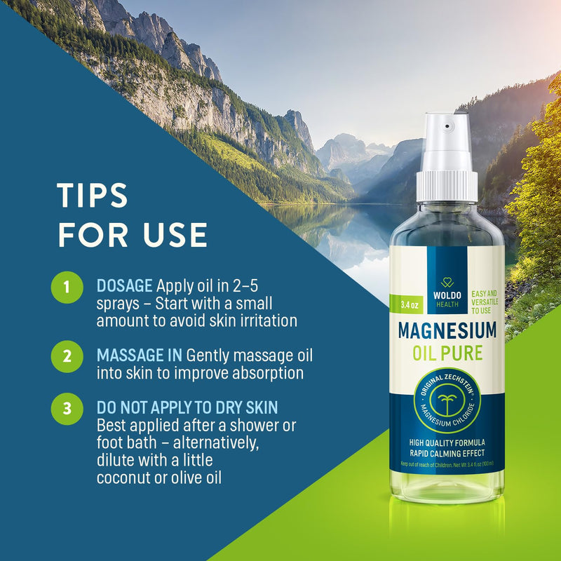 [Australia] - Magnesium oil spray Zechstein chloride 100ml - pure, natural and with the highest concentration 