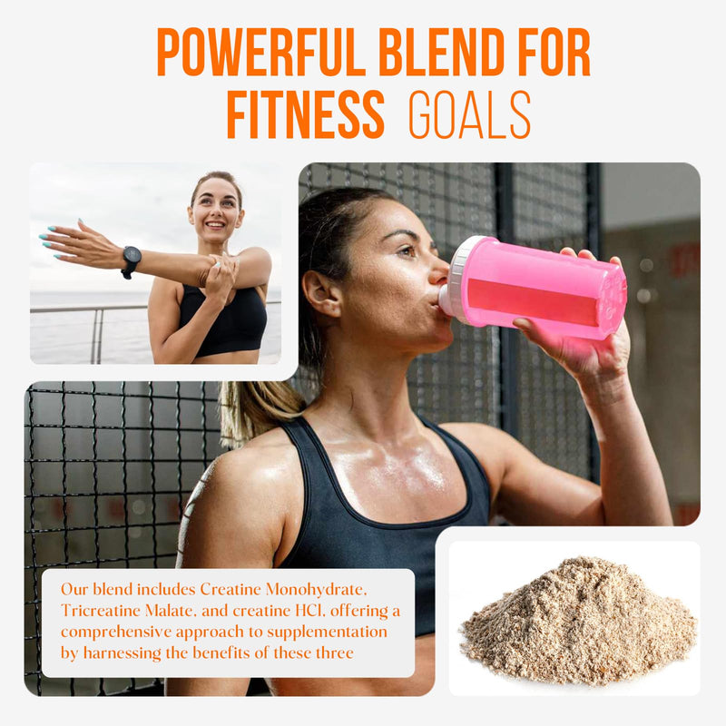 Sunberg Creatine Complex Supplement - 150g Creatine Monohydrate Powder Energy Drink for High Intensity Training Muscle Growth Strength Building & Recovery - Unflavoured Micronized Creatine Powder